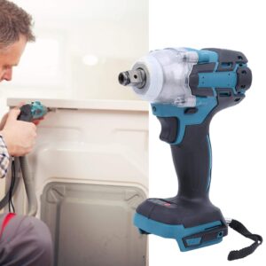 Fafeicy Impact Wrench, 21V Brushless Electric Wrench 520 (Nm) Maximum Torque Rechargeable Brushless Wrench for Makita Battery 18V