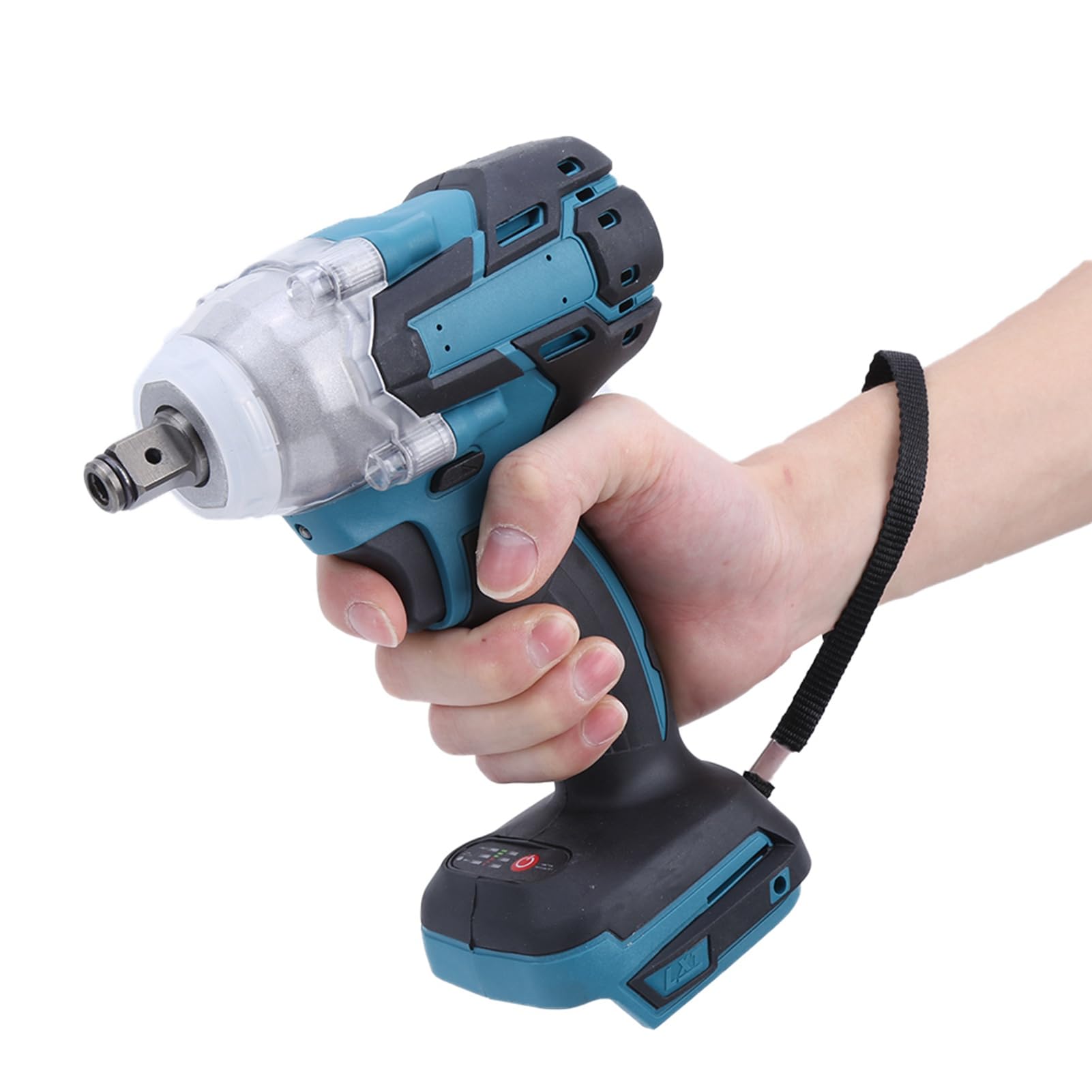 Fafeicy Impact Wrench, 21V Brushless Electric Wrench 520 (Nm) Maximum Torque Rechargeable Brushless Wrench for Makita Battery 18V