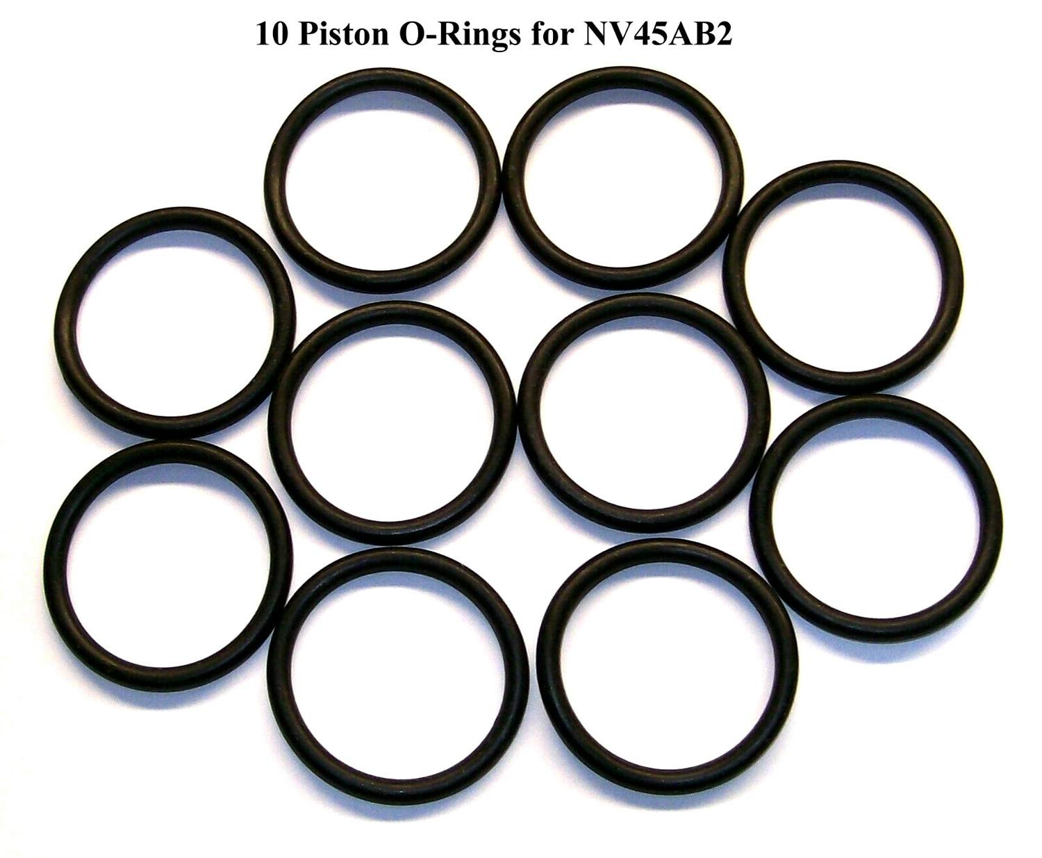 10 Pack Piston O-Rings for Hitachi Replaces Part Numbers 876-174 876174 and Fits Hitachi Nailer Models NV45AB2, N5008AC, NT65A2, NT50A