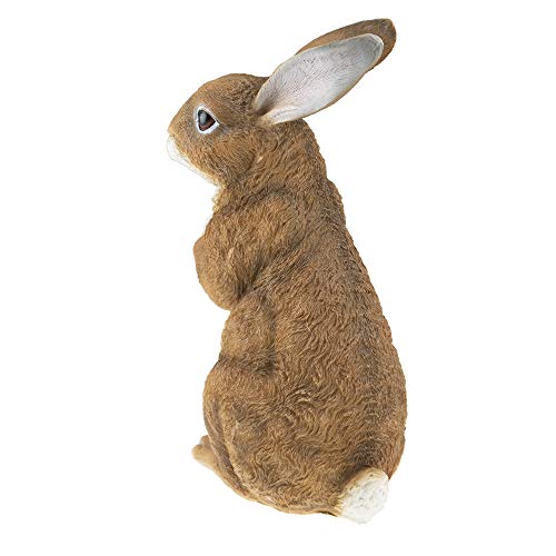 CLEVER GARDEN Rabbit Garden Statue Outdoor Décor, Resin Figurine Decoration for Lawn, Yard, Patio, Porch, and More