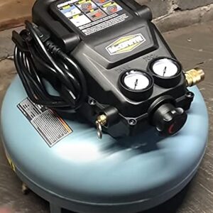 3 Gallon 1/3 HP 110 PSI Oil-Free Pancake Air Compressor