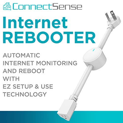 ConnectSense Router Rebooter, Monitors Your Internet Connection and Automatically Reboots Your Router When Failure is Detected, Can Also Power Cycle Other Devices.