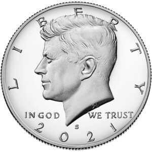 2021 s clad proof kennedy half dollar - ultra cameo proof