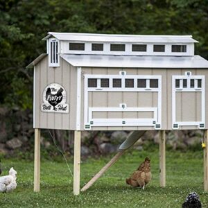 Bigtime Signs Fluffy Butt Hut PVC 12"x11'' - Quirky Chicken Coop Accessories - Gifts for Chicken Enthusiasts - Humorous Signs for Nesting Boxes and Feeders - Fun and Functional Chicken Lover's Decor