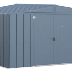 Arrow Classic Steel Storage Shed, 10x8, Blue Grey