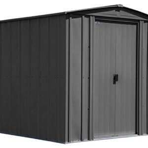 Arrow Classic Steel Storage Shed, 6x7, Charcoal