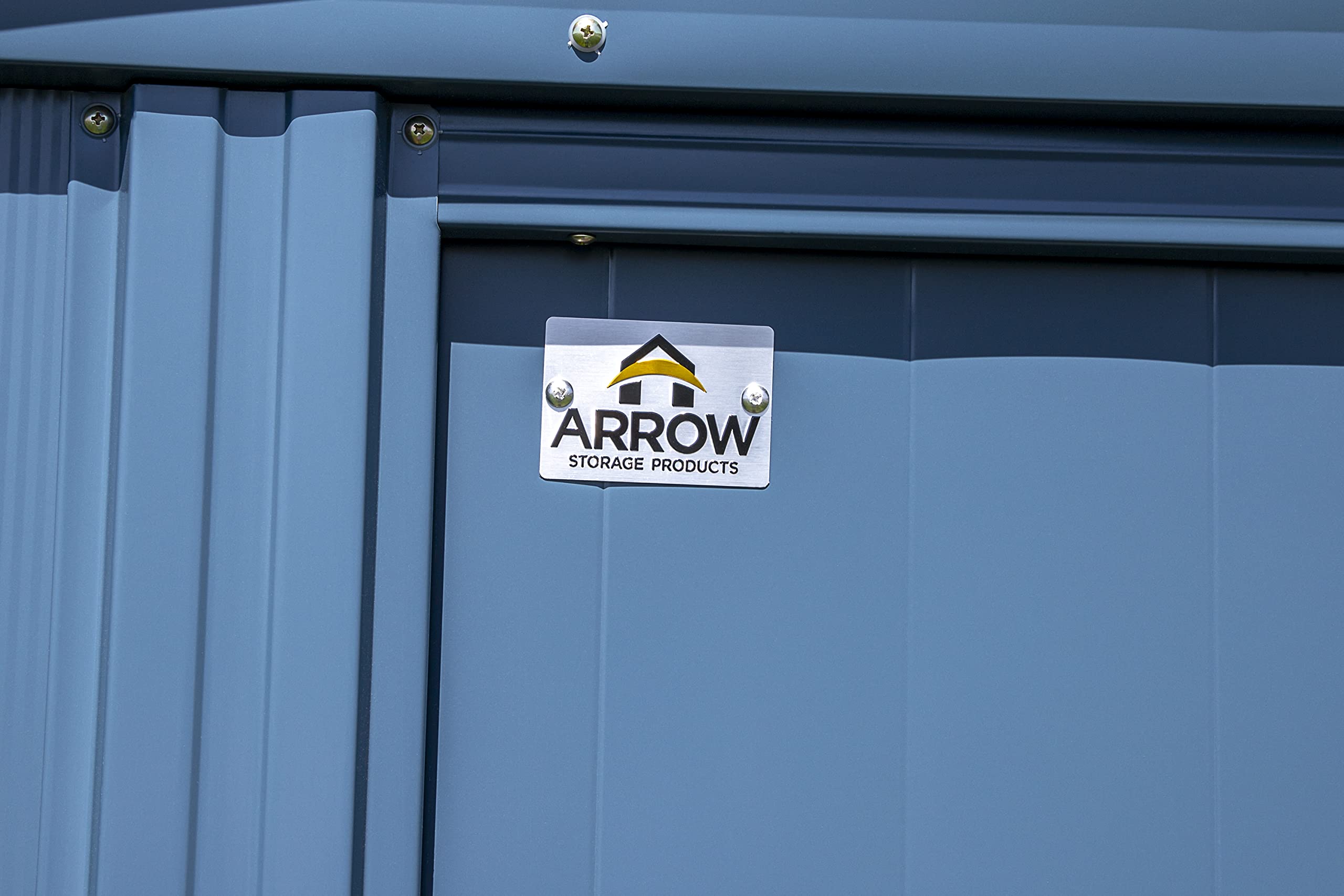 Arrow Classic Steel Storage Shed, 8x8, Blue Grey