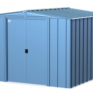 Arrow Classic Steel Storage Shed, 8x8, Blue Grey