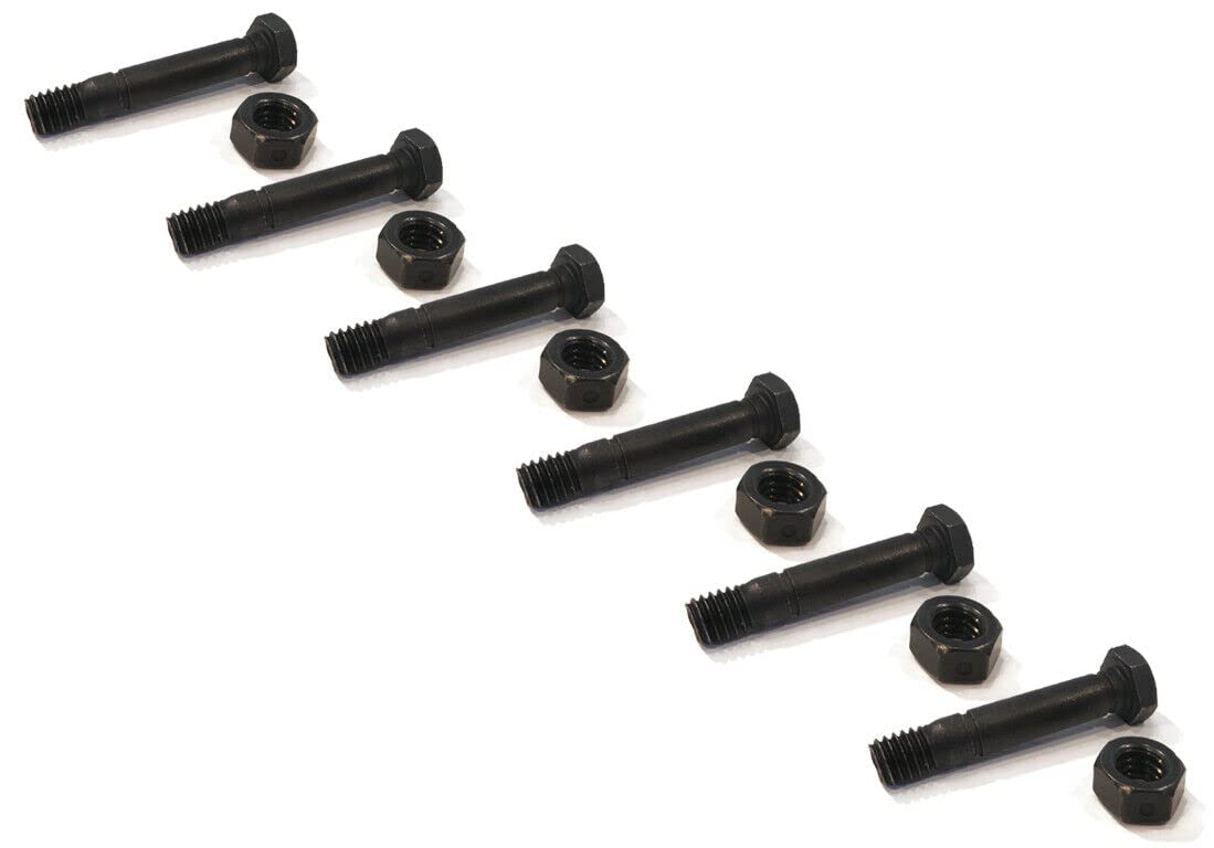 The ROP Shop | (Pack of 6) Shear Pin Bolt & Nut for Ariens Platinum SHO 24 921038, 921050 Motor