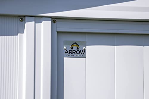 Arrow Classic Steel Storage Shed, 10x14, Flute Grey