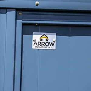 Arrow Classic Steel Storage Shed, 6x7, Blue Grey