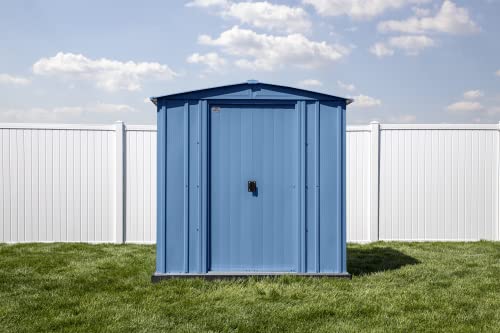 Arrow Classic Steel Storage Shed, 6x7, Blue Grey