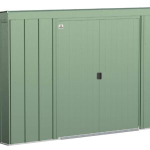 Arrow Classic Steel Storage Shed, 10x4, Sage Green