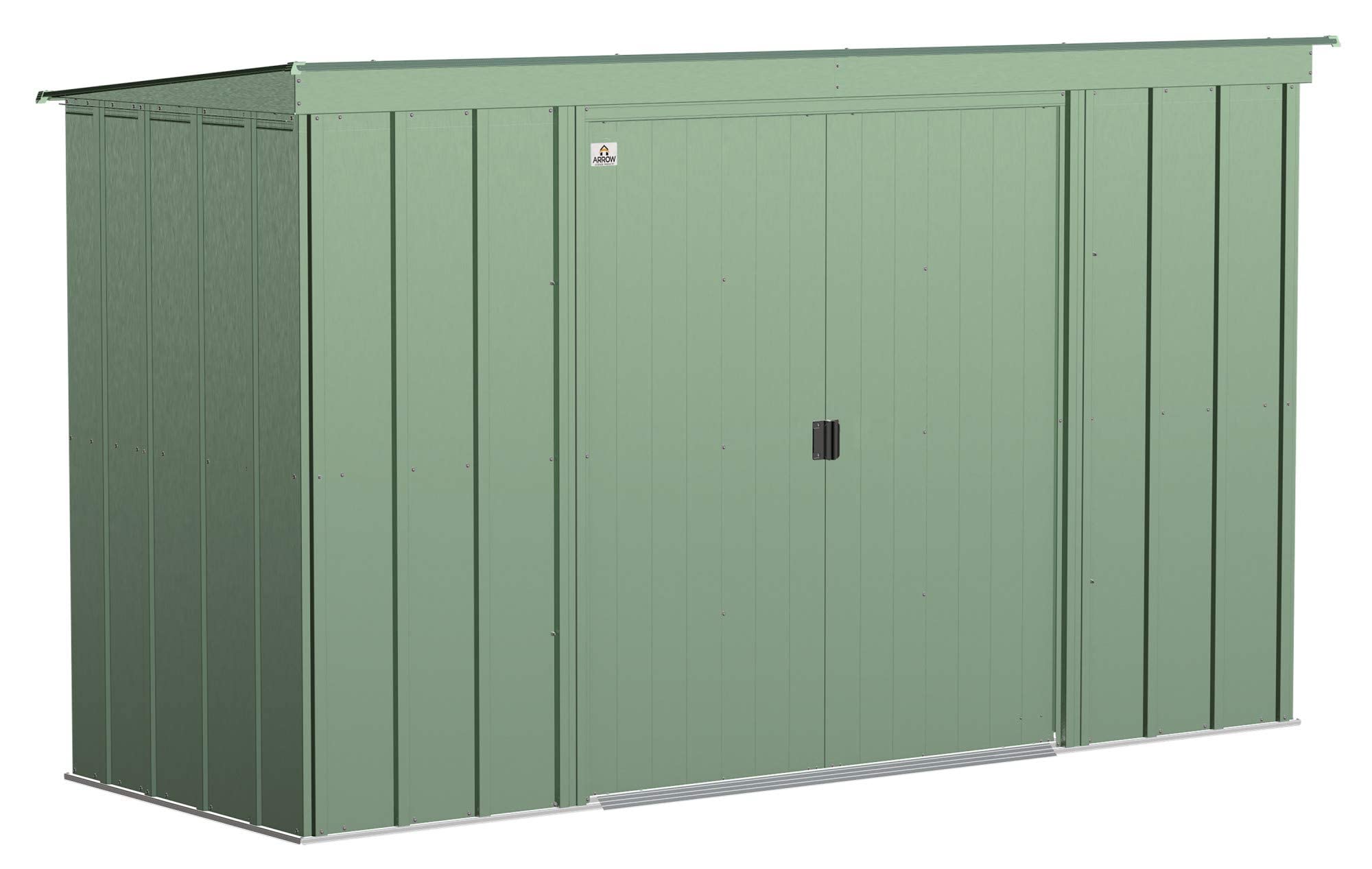 Arrow Classic Steel Storage Shed, 10x4, Sage Green