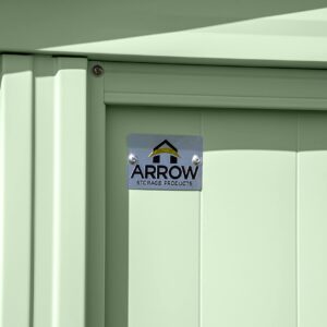 Arrow Classic Steel Storage Shed, 10x4, Sage Green