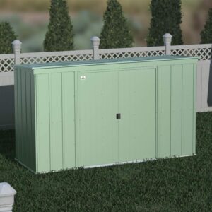 Arrow Classic Steel Storage Shed, 10x4, Sage Green