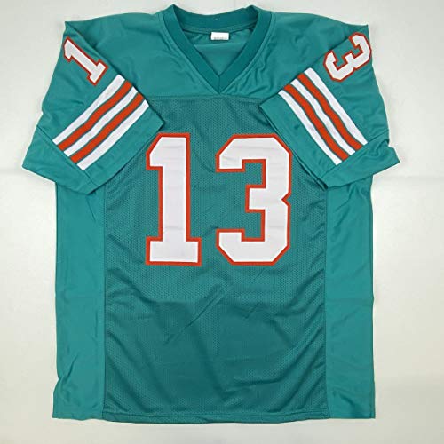 Autographed/Signed Dan Marino Miami Teal Football Jersey JSA COA