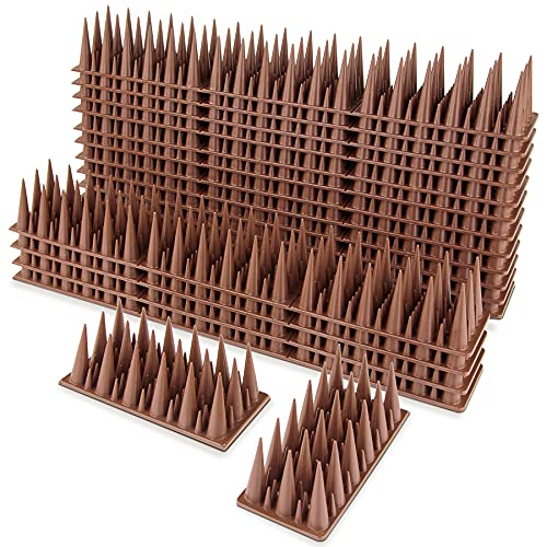 Grovind Bird Spikes Plastic Spikes for Outdoor Bird Spike Security Fence Spikes for Roof, Fountain and Garden