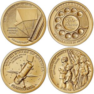 2020 p american innovation 4 coin set 1 dollar coins philadelphia mint uncirculated