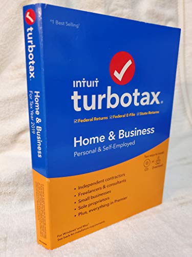 TurboTax 2019 Home & Business Software CD [PC and Mac] [Old Version]