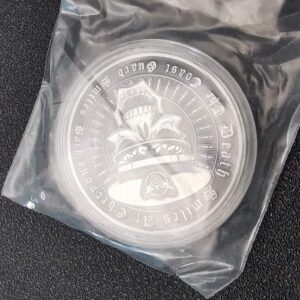 MKIOPNM United States Coast Guard Commemorative Coin Skull Head Silver Plated Antique Army Fan Pirate Coin