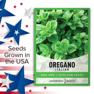 Oregano Seeds for Planting Heirloom Non-GMO Herb Plant Seeds for Home Herb Garden Makes a Great Gift for Gardening by Gardeners Basics