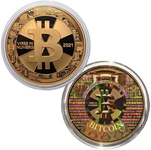 2021 holographic commemorative bitcoin, 39 mm