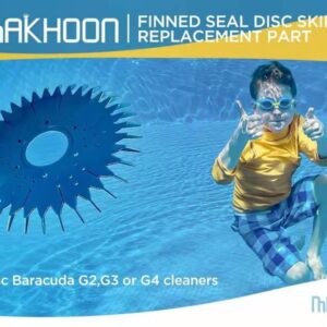 MAKHOON 4 Pieces Pool Cleaner Replacements Include W70329 Pool Cleaner Finned Seal W69698 Pool Cleaner Diaphragm W70327 Foot Pad Compatible with Zodiac Baracuda G2, G3, G4 Replace W69721 W72855