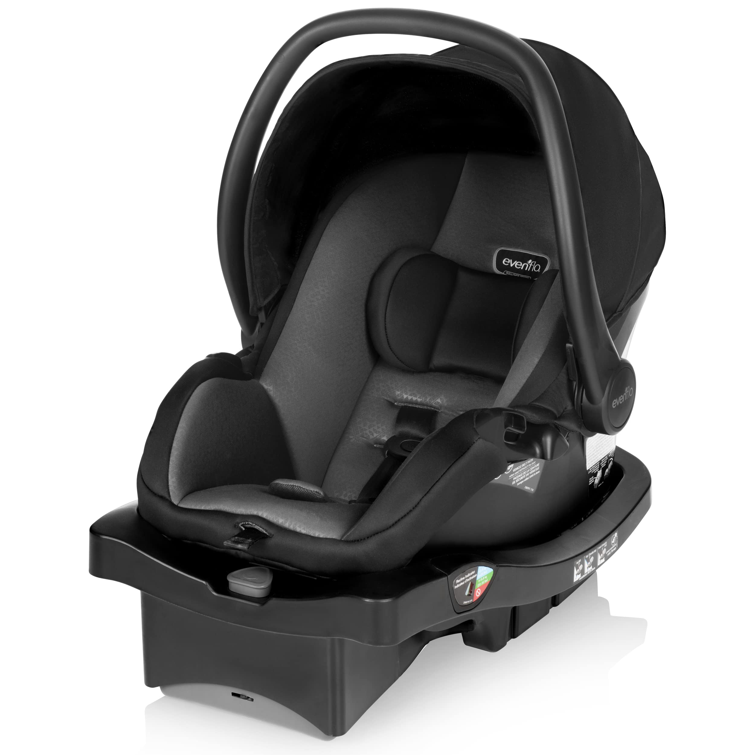 Evenflo LiteMax 35 Infant Car Seat, Lightweight, Extended Use, Belt Lock-Off, Ergonomic Handle