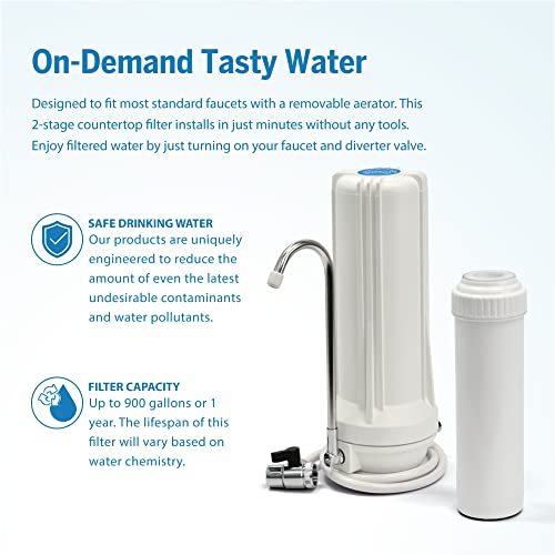 ProOne ProMax Countertop Water-Filter System (with Pre-Sediment Filter)