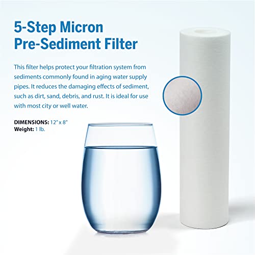 ProOne Pre-Sediment Replacement Filter for Dual ProMax Countertop and Under-Counter Systems, Independently Tested Proven to Reduce PFAS