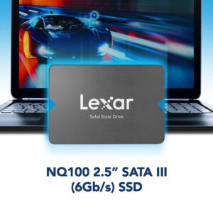 Lexar NQ100 240GB 2.5” SATA III Internal SSD, Solid State Drive, Up to 550MB/s Read (LNQ100X240G-RNNNU)