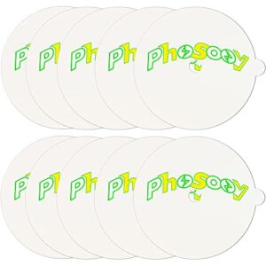 phosooy sticky glue board, sticky glue board pad refills, flea trap refill discs for pest control mosquito trap, 10 per pack