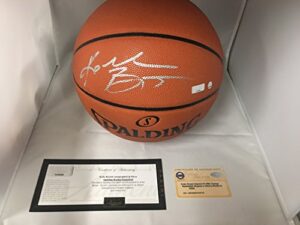 kobe bryant los angeles lakers signed autograph nba game basketball silver ink steiner sports & panini authentic certified