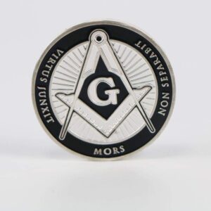 Free and Accepted Masons Coin Silver Plated 1 oz Masonic Symbols Bullion&Coins Collections Souvenir Gifts