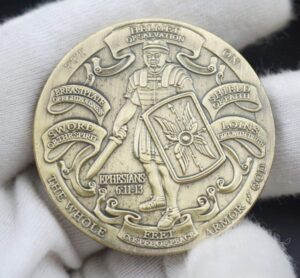 put on the whole armor of god coin souvenir commemorative coins bronze collection