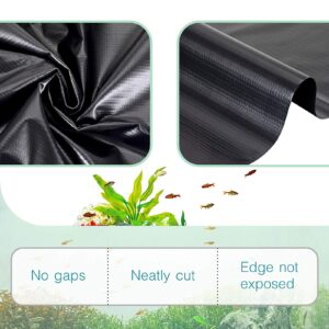 hygger Pond Liner - 7 by 10ft Fish Pond Liners for Outdoor Ponds, 14.5 Mil PVC Soft Pond Skins for Fish Ponds, Water Features, Garden Water Fountains, Waterfalls