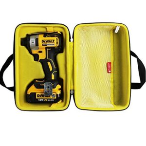 hermitshell travel case for dewalt dcf887b/dcf888b/dcf887br 20v max xr impact driver