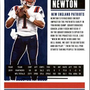 2020 Contenders NFL Season Ticket #41 Cam Newton New England Patriots Official Football Trading Card by Panini America (Stock photo used, card is straight out of pack and box, Sharp Corners, Centering Varies)