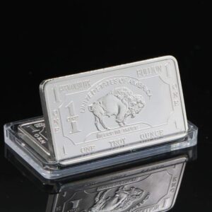 non magnetic german mint 1 troy ounce buffalo german silver bullion bar replica coins collection