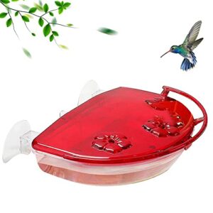 outdoor plastic window hummingbird feeder with powerful suction cups- attracting hummingbirds to your outdoor window hummingbird feeders