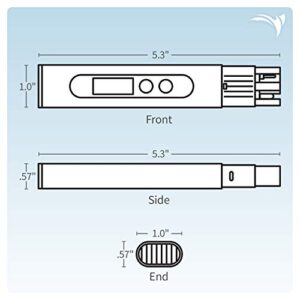 AquaticLife TDS Meter Digital Water Quality Tester for RO-RODI System Drinking Water, Aquariums, Hydroponics, 0-999 ppm Measuring Range, 1 ppm Increments, 2% Readout Accuracy