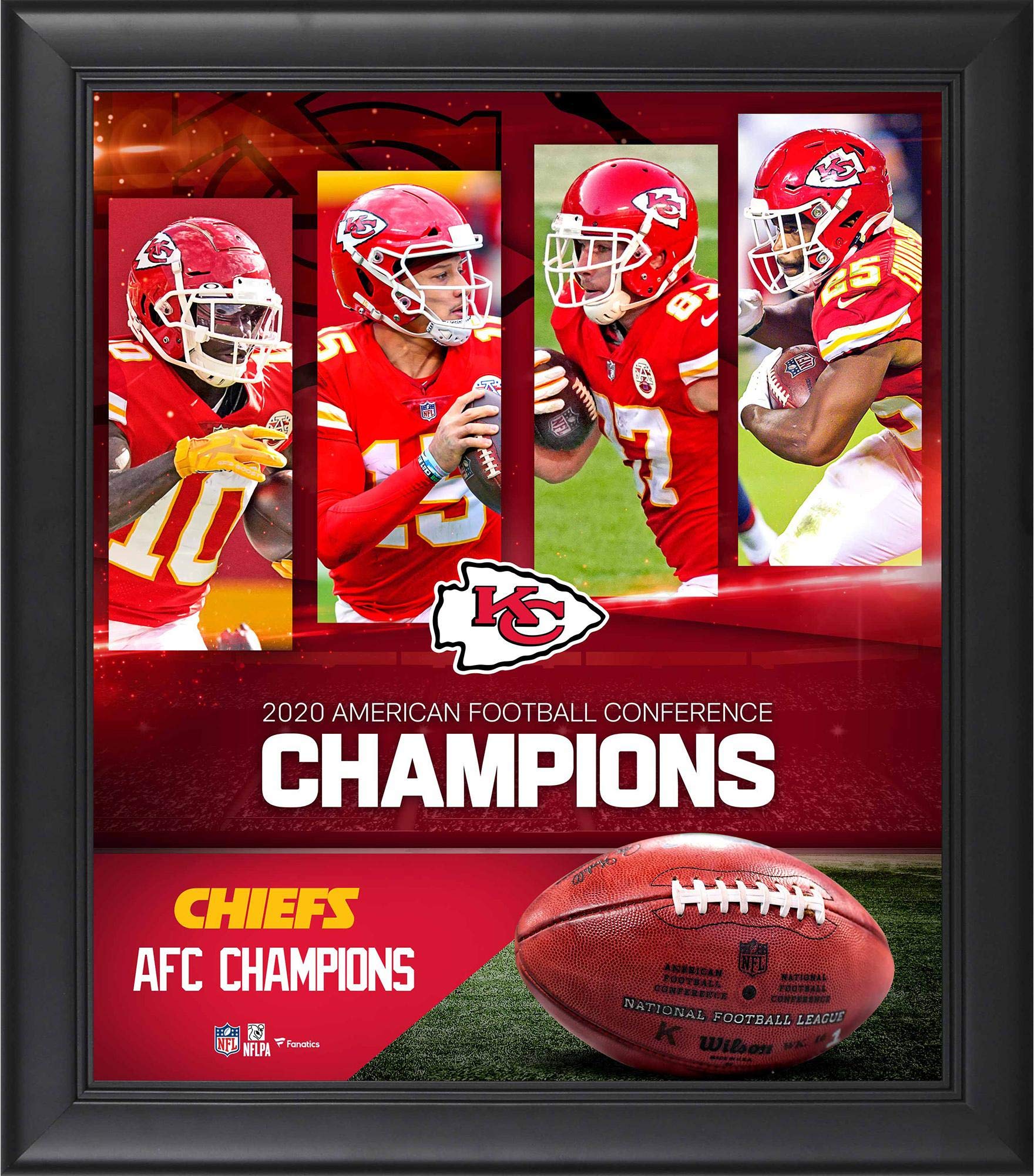 Kansas City Chiefs 2020 AFC Champions Framed 15" x 17" Collage - NFL Team Plaques and Collages