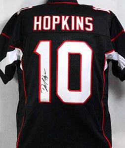 deandre hopkins autographed black pro style jersey - jsa w 1