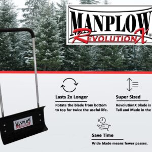 MANPLOW RevolutionX Snow Pusher with U Handle (40 Inch)