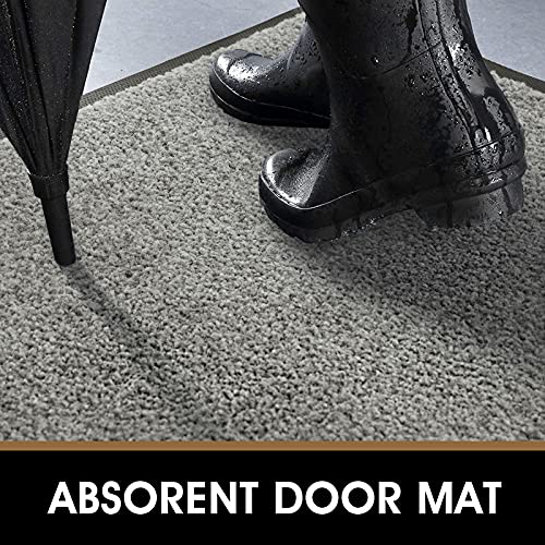 MATALL Home Entrance Door Mats - 29.5”x17” Washable Non-Slip Entryway Mat Inside Outside Welcome Mat for Front Door, Back Door, Patio, House Entry, Grey