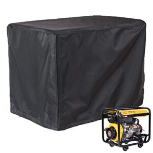generator cover heavy duty waterproof mayhour outdoor universal fit uv rain shelter durable generator covers box portable all weather protection 5000-10,000 watt extra large black (32x24x24in)