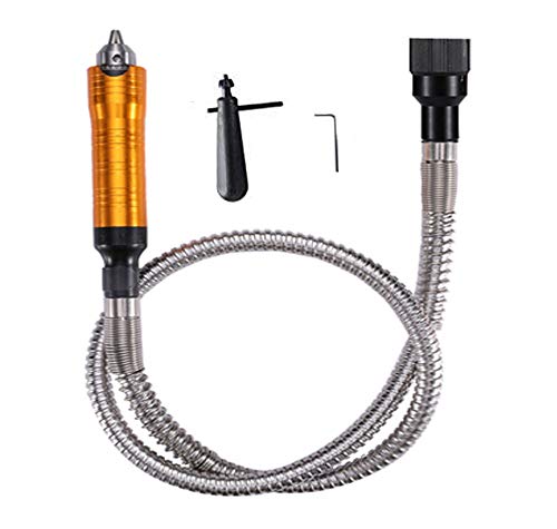 VOTOER 1000W Rotary Tool Flex Shaft Electric Hanging Grinder Carver, Forward and Reverse Rotation, Multi-Function Metalworking Jewelry Repair Kit, Foot Pedal Control, Metal Flexible Shaft, 30000 RPM