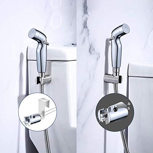 Timewill Handheld Bidet Sprayer for Toilet, Wall Mount, Chrome Finish