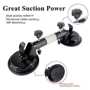 2Pcs Granite Seam Setter, Adjustable Vacuum Suction Cup, Seamless Stone Seam Setter for Seam Joining and Leveling, Professional Countertop Installation Tool for Granite, Stone, Marble, Slab (2Pcs)